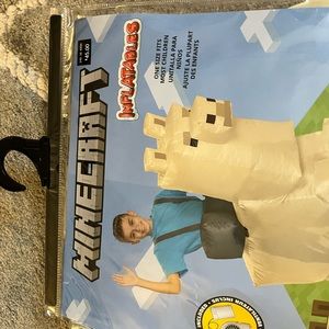 Minecraft info inflatable costume NWT -one size. Kids